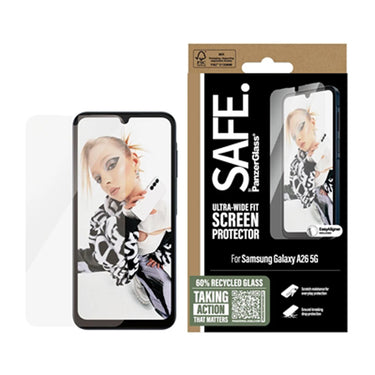 PanzerGlass Safe Screen Protector for Samsung Galaxy A26 5G- Clear
